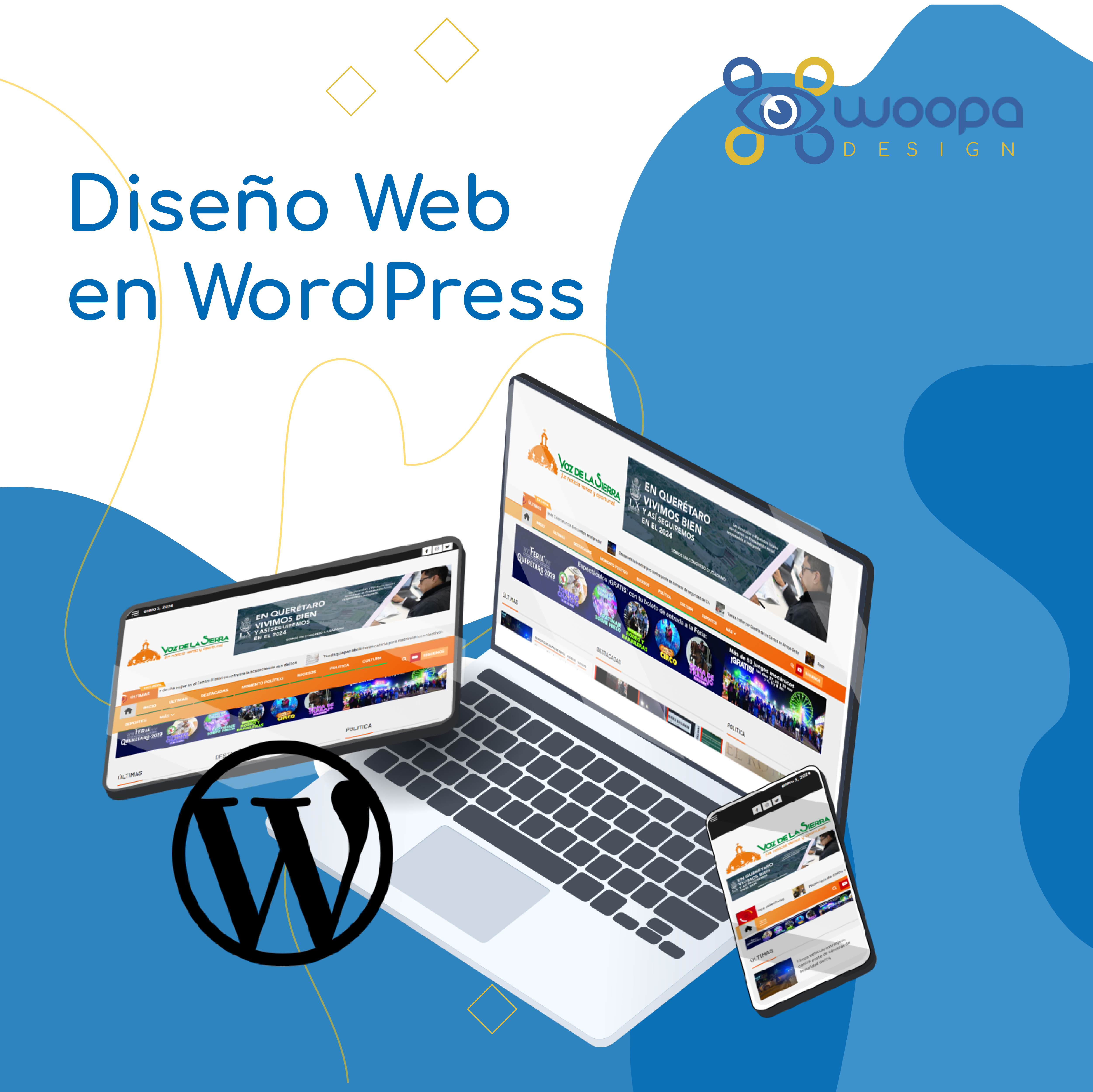 Woopa Design Queretaro diseño web tipo wordpress
